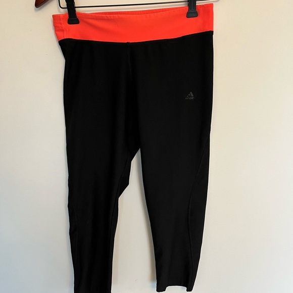 Adidas Black and pink Athletic Leggings size small - Picture 2 of 6